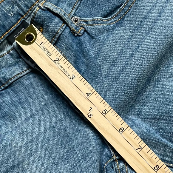 Mossimo Low Rise Skinny Jeans Size 2L Distressed Fading Whiskering 5-Pocket - Picture 5 of 8